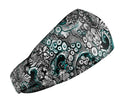 Eco-Friendly Electric Blue Octofloral Scuba Head Band