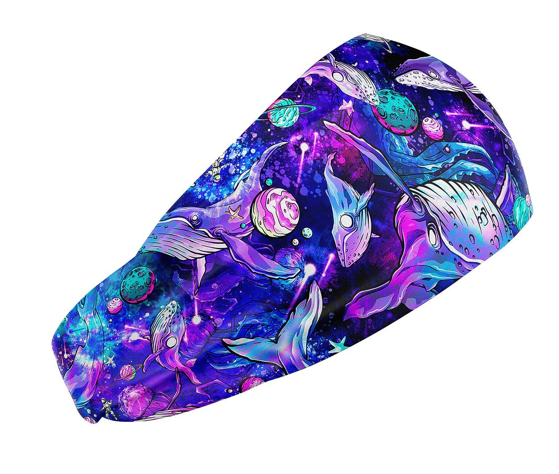 Eco-friendly Cosmic Whale Scuba Head Band