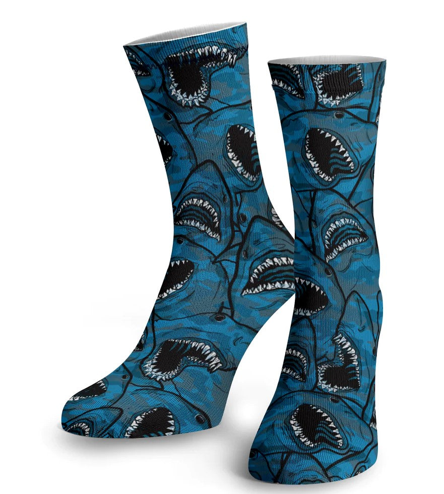 Eco-friendly Shark Camo Dive Socks