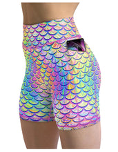 Load image into Gallery viewer, Eco-Friendly Psychedelic Mermaid Shorts
