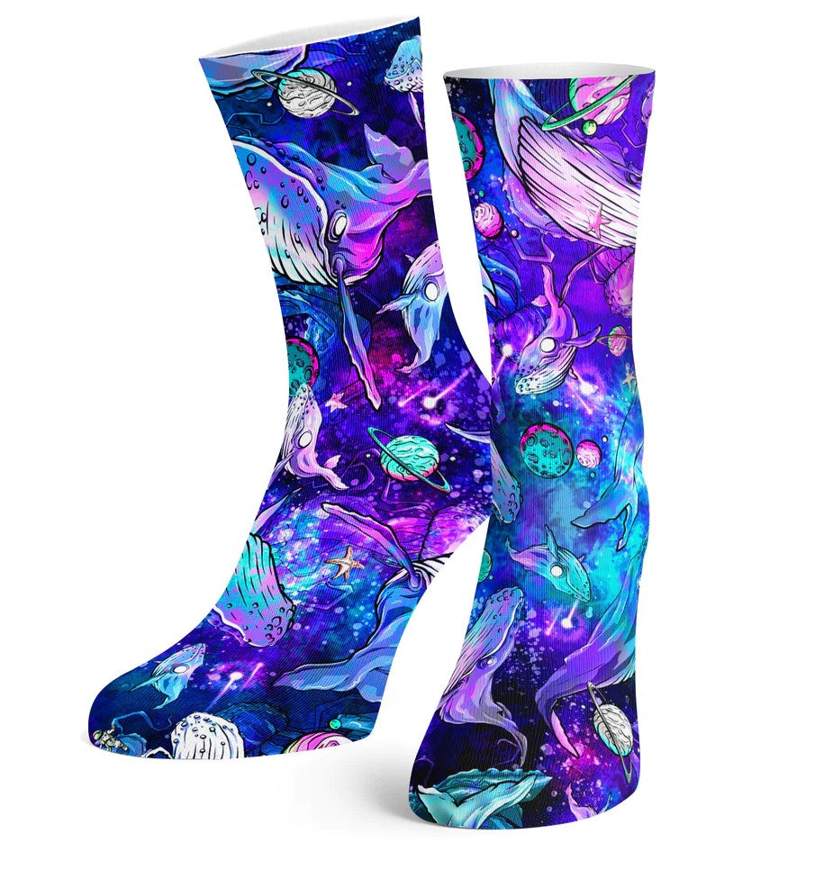 Eco-friendly Coral Kaleidoscope Dive Socks